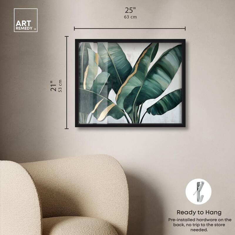 Jungle Jewel Jade I Shadowbox by Art Remedy