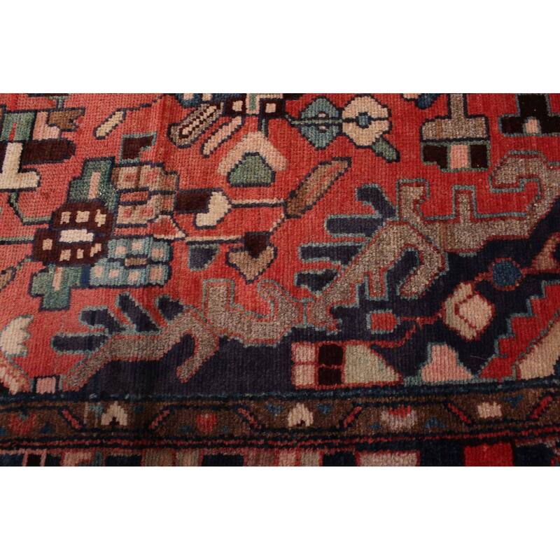 ECARPETGALLERY Hand-knotted Andelz Light Red Wool Rug - 3'7 x 9'6