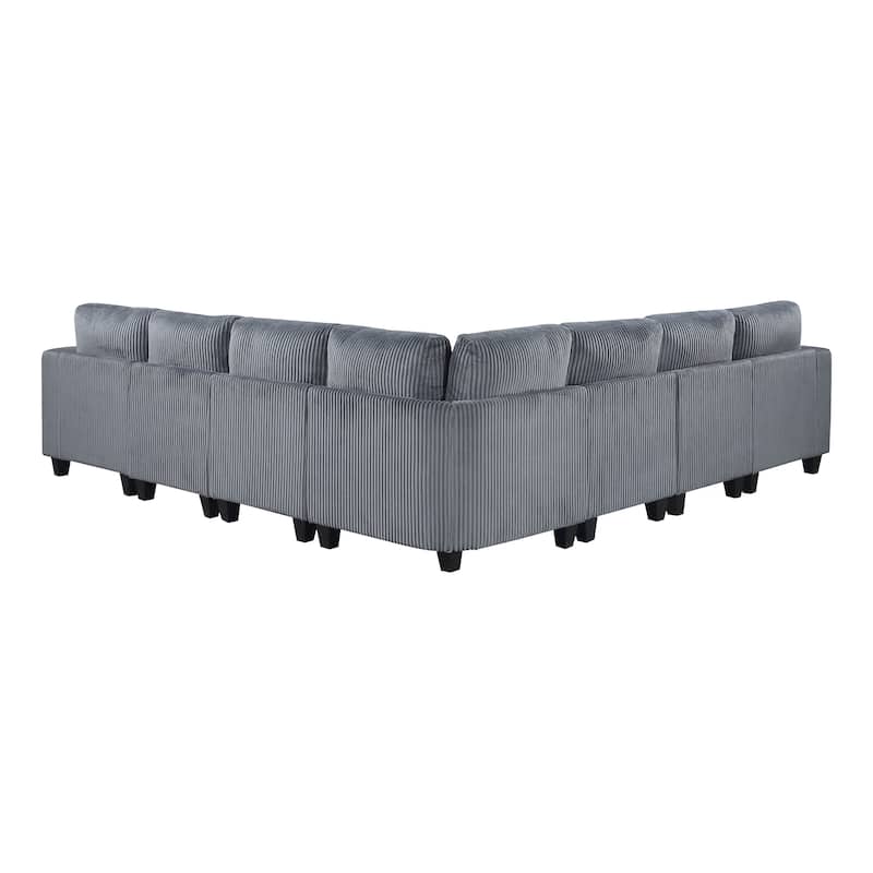 Kenlis 7-Piece Modular Sectional Sofa with Storage