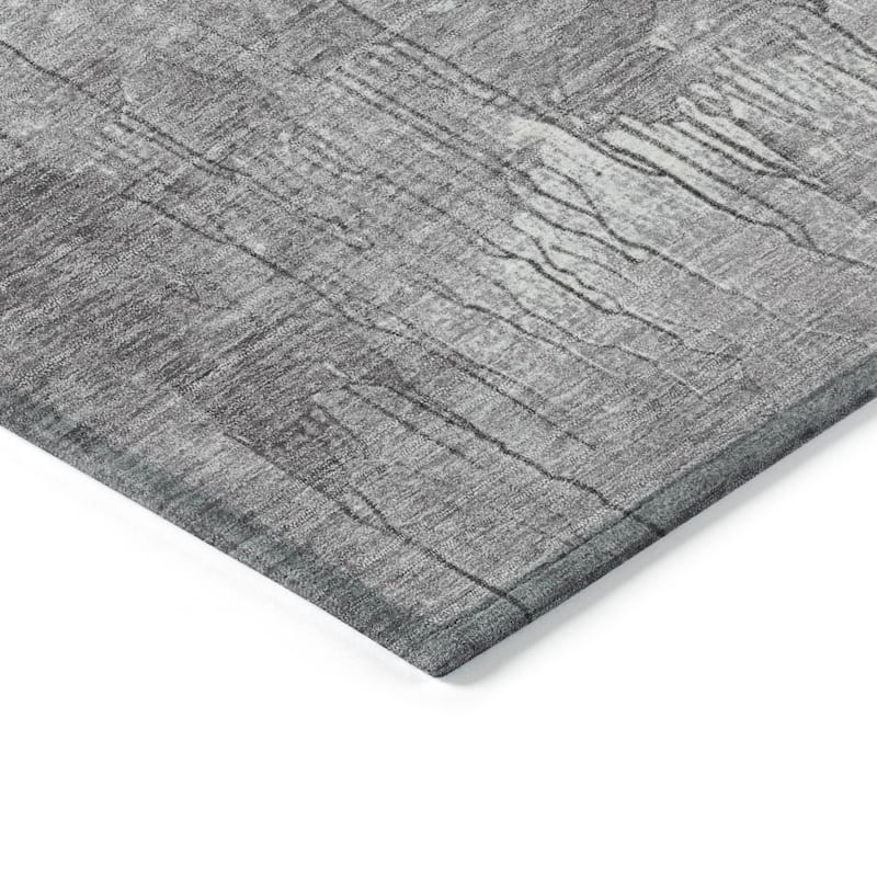 HomeRoots Abstract Transitional Rectangle Outdoor Rug
