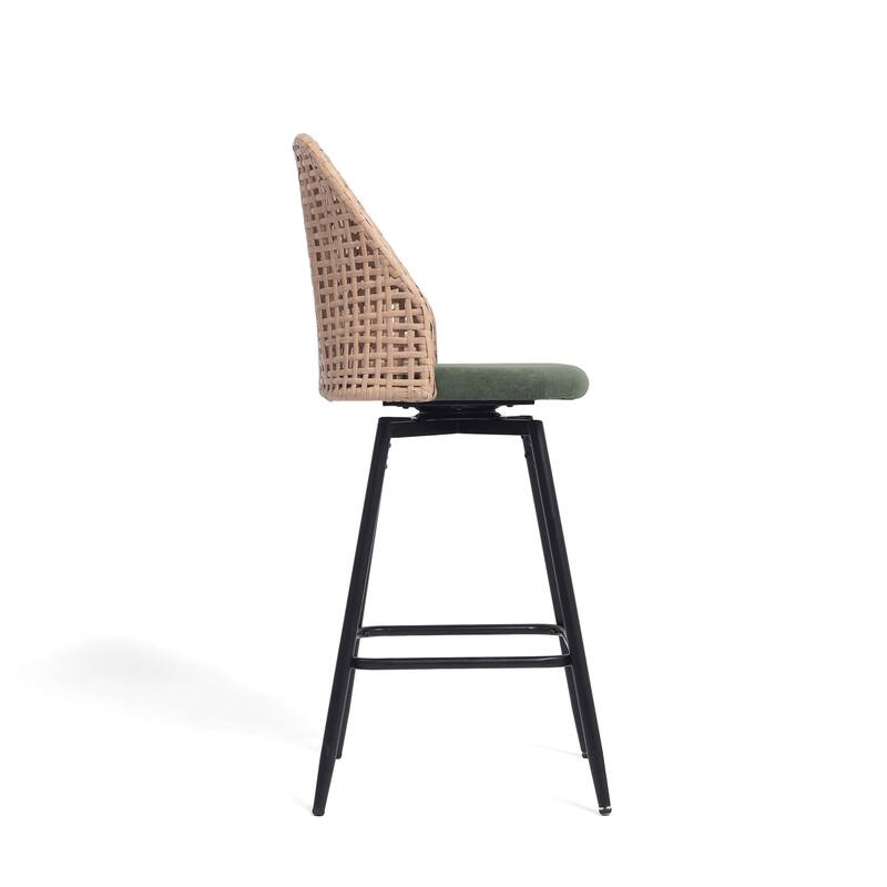 28.7"H Swivel Bar Stools/ Counter Stools with Metal Legs