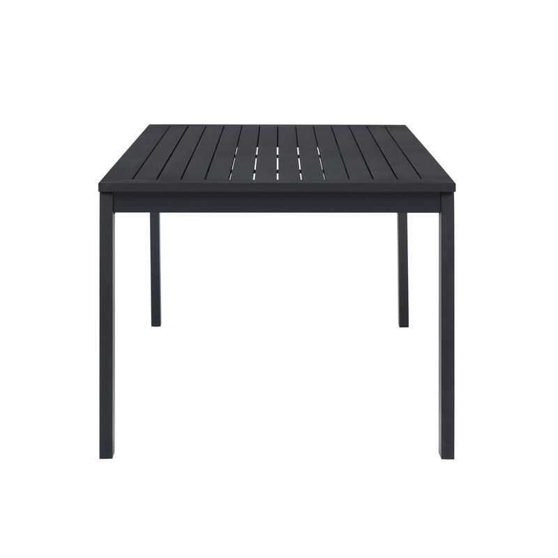 Sardinia Outdoor Aluminum Dining Table - Black