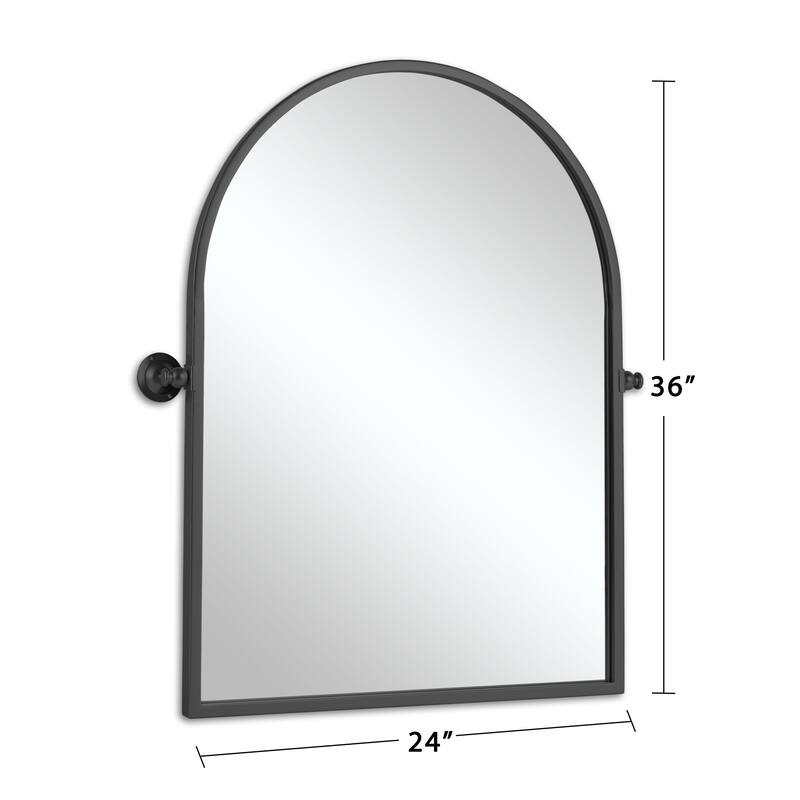 Modern Iron Hardware Window Mirror Wall Hanging Accent Mirror - 36x24