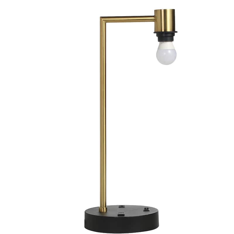 Javlergo Modern Lamps Single Table Lamp for Living Room Bedroom Farmhouse Nightstand Bedside Lamps