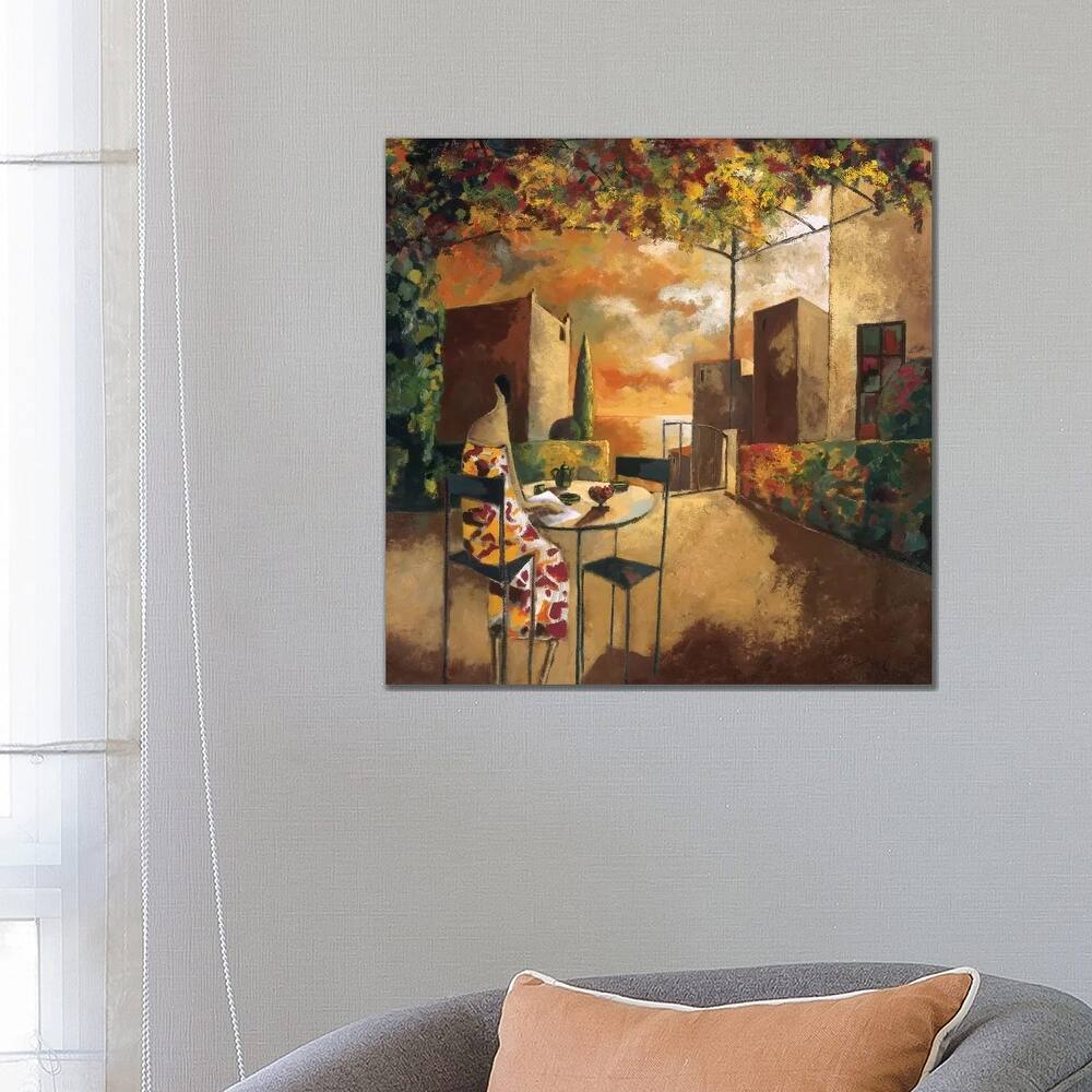 iCanvas "Cafe Al Jardi" by Didier Lourenco Canvas Print
