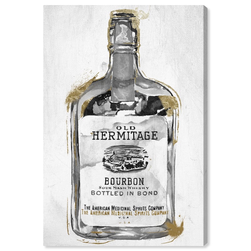 Wynwood Studio 'Bourbon Whiskey Night' Drinks Wall Art Canvas Print