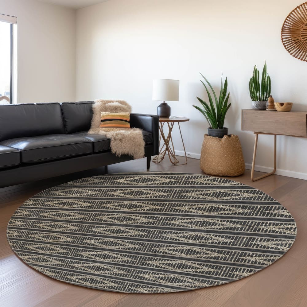 Premium Washable Super Soft Geo Diamonds Mayfield Rug