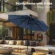 preview thumbnail 28 of 30, MAISON ARTS 6-Pieces Outdoor Dining Sets, 37" Square Metal Bistro Table with Umbrella Hole and 4 Rattan Garden Chairs