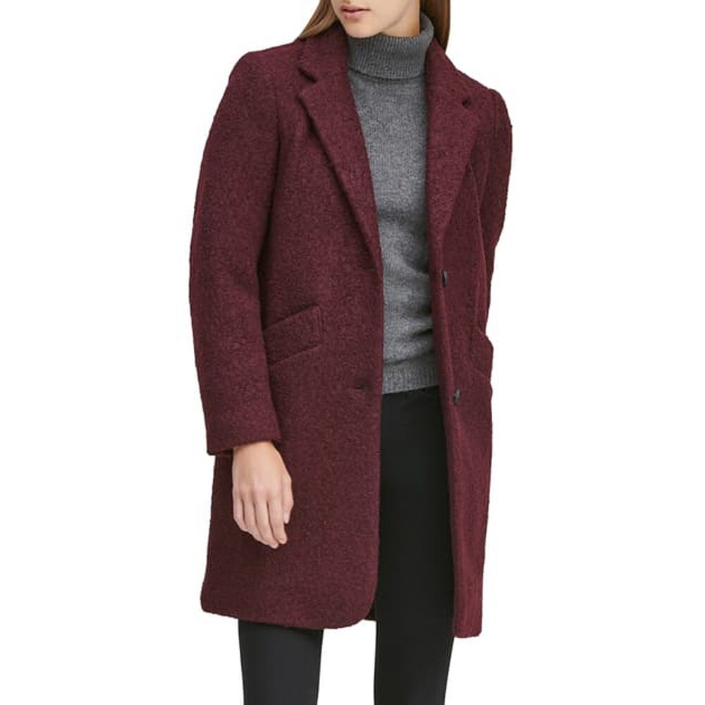andrew marc burgundy coat