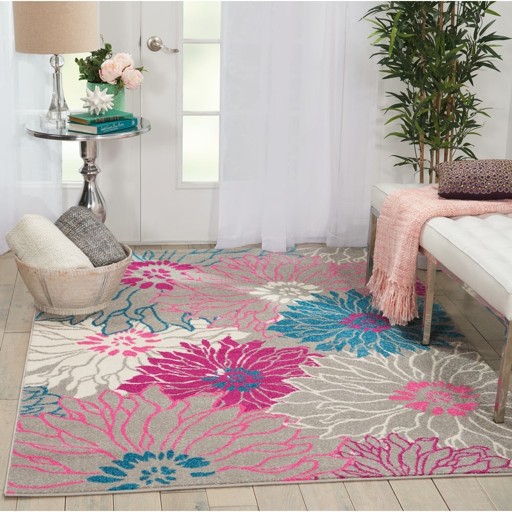 Nourison Passion Abstract Modern Floral Area Rug