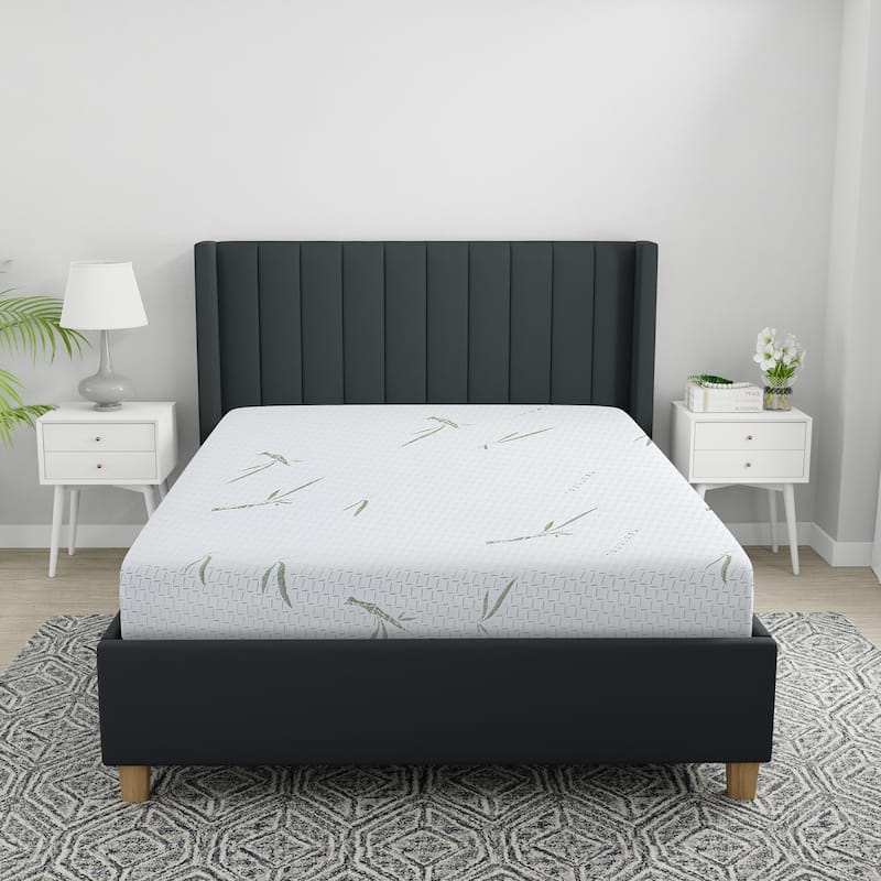 Bodipedic Naturals Dual Layer 10-Inch Memory Foam Mattress with Rayon from Bamboo Cover - Full
