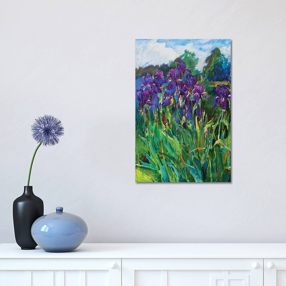 iCanvas "Iris Flowers" by Andrii Kutsachenko Canvas Print