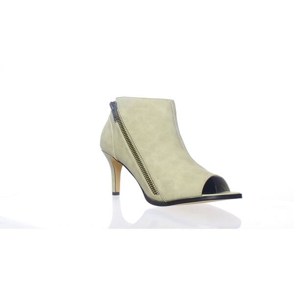Shop Michael Antonio Womens Fants Winter White Open Toe Booties Size 9 Overstock 27986472
