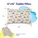 preview thumbnail 11 of 14, 100% Cotton Toddler Pillow & Pillowcase 13"x18"