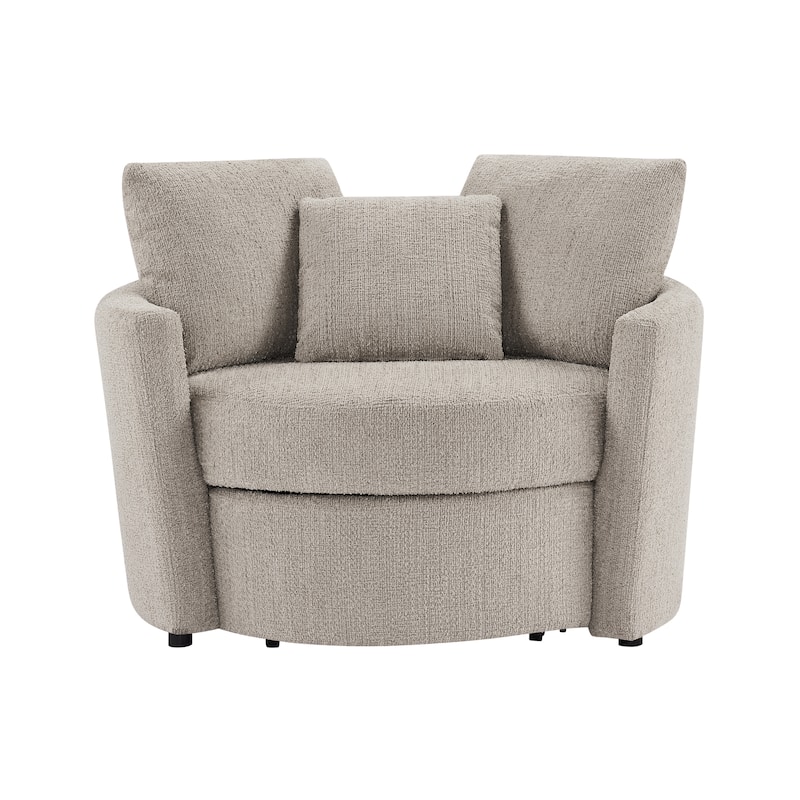 Lifestyle Solutions Bryson Storage Chair in Chenille Fabric