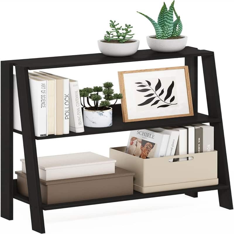 Ladder Bookcase Display Shelf