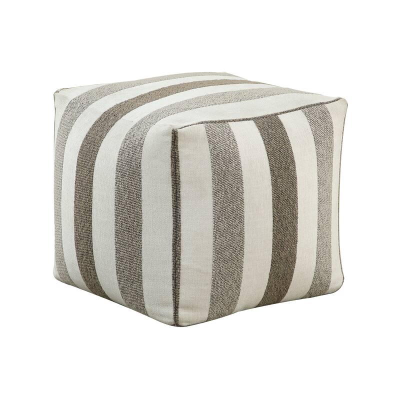 Modern Pouf Fabric Upholstered Ottoman, Non-Slip Floor Pouf, Bean Bag Chair, 1pc Sitting Pouf