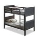 preview thumbnail 5 of 5, Furniture of America Guorge Charcoal Brown Solid Wood Slat Bunk Bed