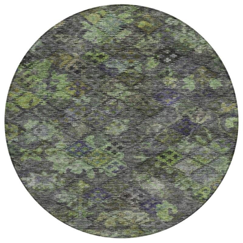 HomeRoots Floral Traditional Rectangle Outdoor Rug
