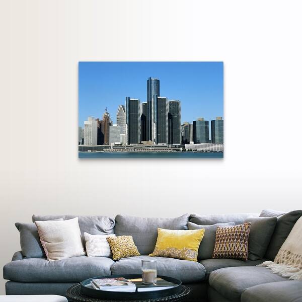 Shop Detroit Skyline Canvas Wall Art Overstock 16478584