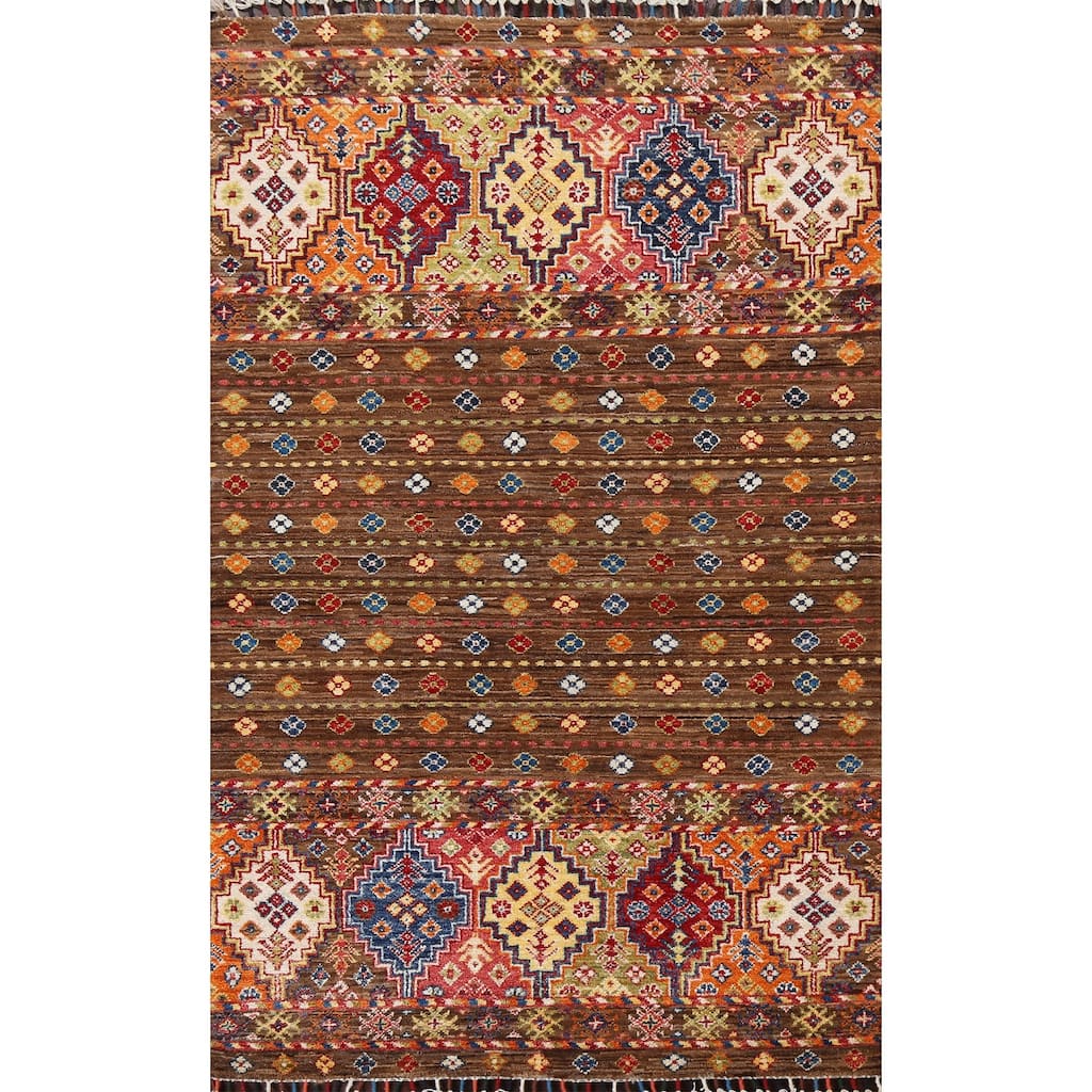 Vegetable Dye Kazak Oriental Area Rug Wool Hand-knotted Kitchen Carpet - 3'4" x 5'1"