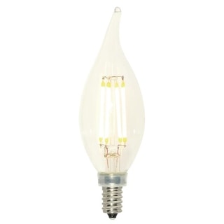 Satco 2.5 Watt LED light bulbs 25 watt s9921 Candelabra Base Clear 6