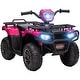 preview thumbnail 20 of 25, Aosom 12V Kids ATV Quad Car with Forward Backward Function, Kids with Wear-Resistant Wheels, Music, LED Headlights