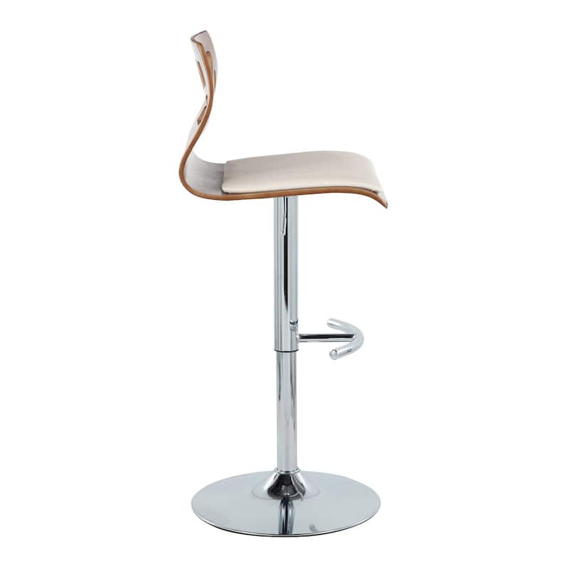 Carson Carrington Sala Adjustable Bar Stool with Rounded T Footrest (Set of 2)