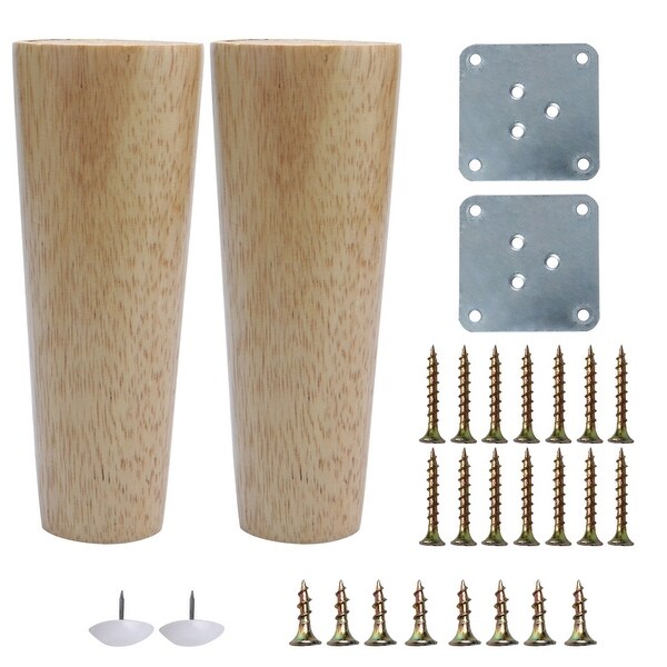 6 Wood Furniture Leg Chair Desk Cabinet Feet