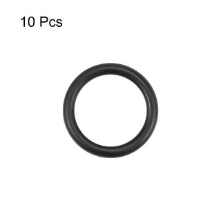 10 Pcs Black Rubber O Ring Oil Sealing Gasket Washer 25mm x 22mm x 1.5mm 