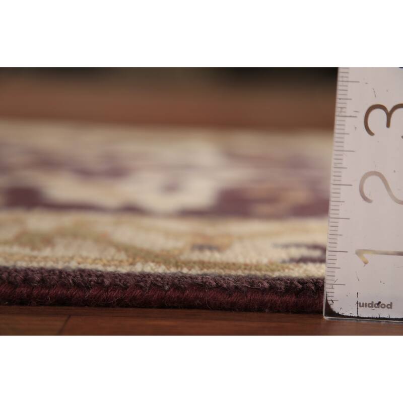 Oushak Oriental Runner Rug Handmade Red Wool Carpet - 2'6" x 9'10"