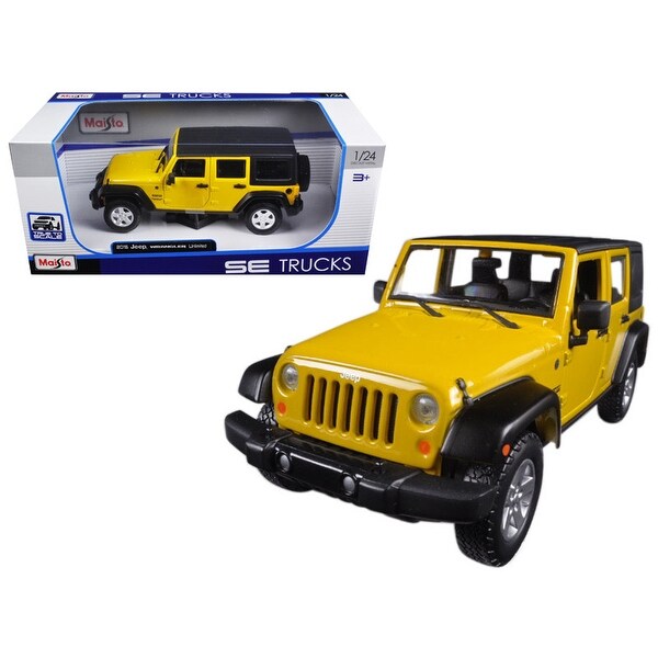 Shop 2015 Jeep Wrangler Unlimited Yellow 1 24 Diecast
