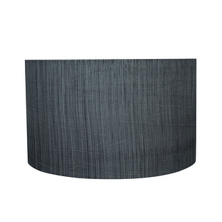 Aspen Creative Grey Black Drum Cylinder Shape UNO Construction Lamp Shade 17 x 17 x 10 Bed Bath Beyond 30682064