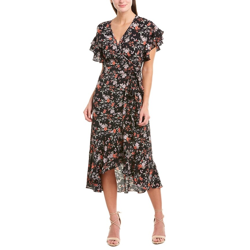 max studio wrap dress