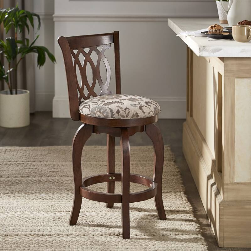 Verona Swivel 24-inch Counter Height Stool by iNSPIRE Q Classic