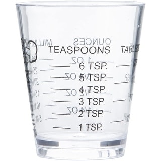 Chef Craft 1oz Plastic Measuring Cup Shot Glass Measurer - Measure in