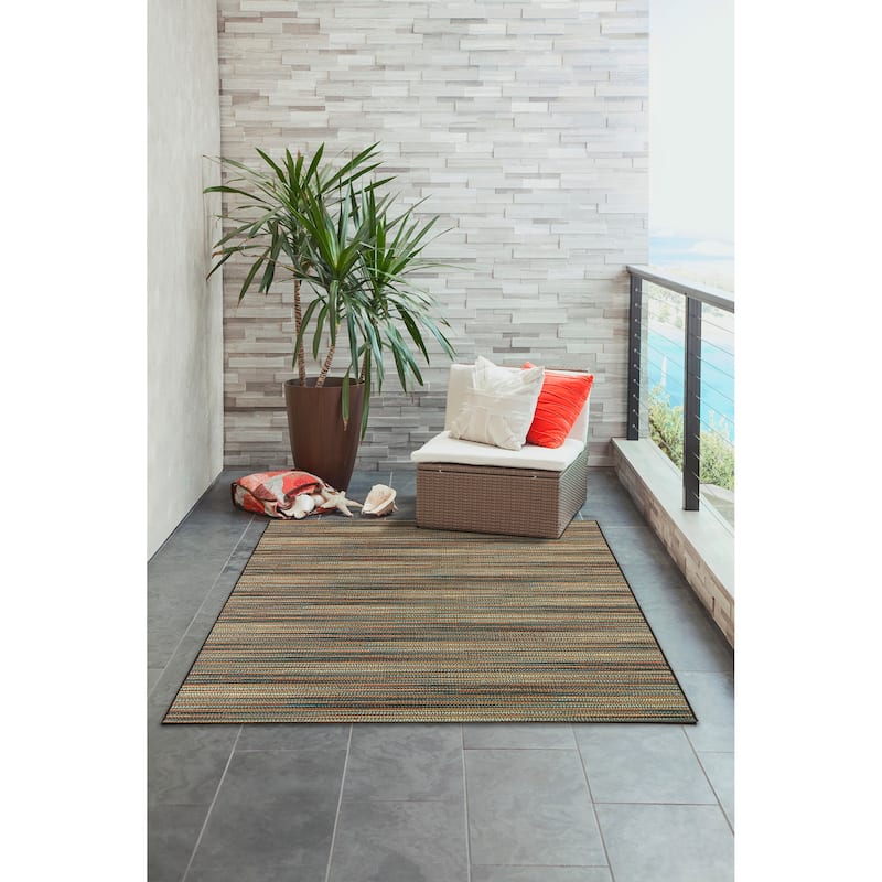 Liora Manne Marina Stripes Indoor/ Outdoor Area Rug