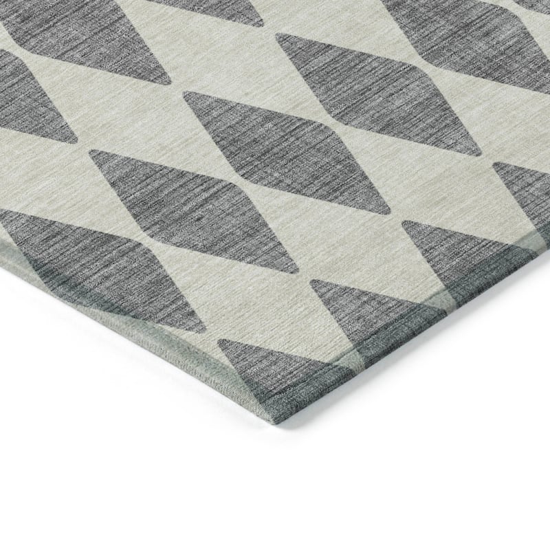 Machine Washable Indoor/ Outdoor Chantille Argyle Rug