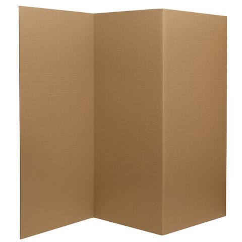 3 ft. Tall Brown Cardboard Room Divider