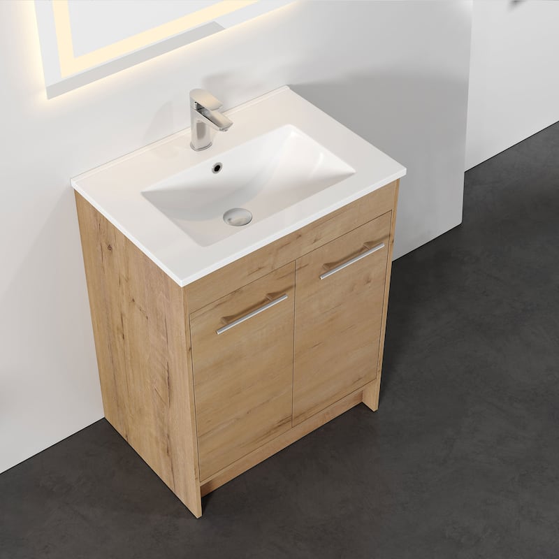 Kay Oak Natural Vanity Kit (Assembly Required)