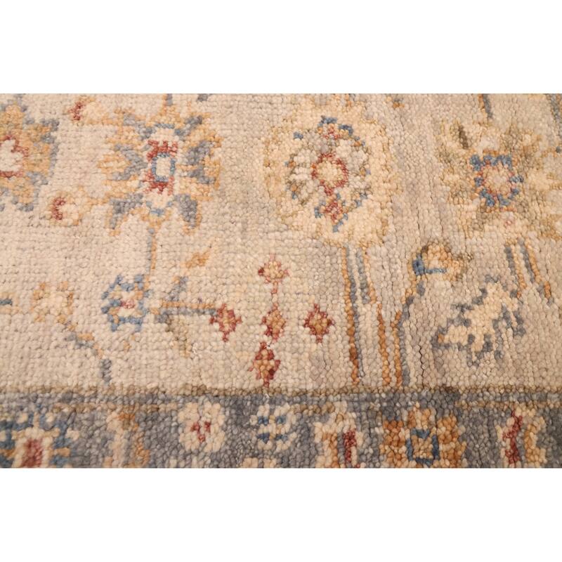 ECARPETGALLERY Hand-knotted Jules Serapi Light Grey Wool Rug - 2'6 x 8'0