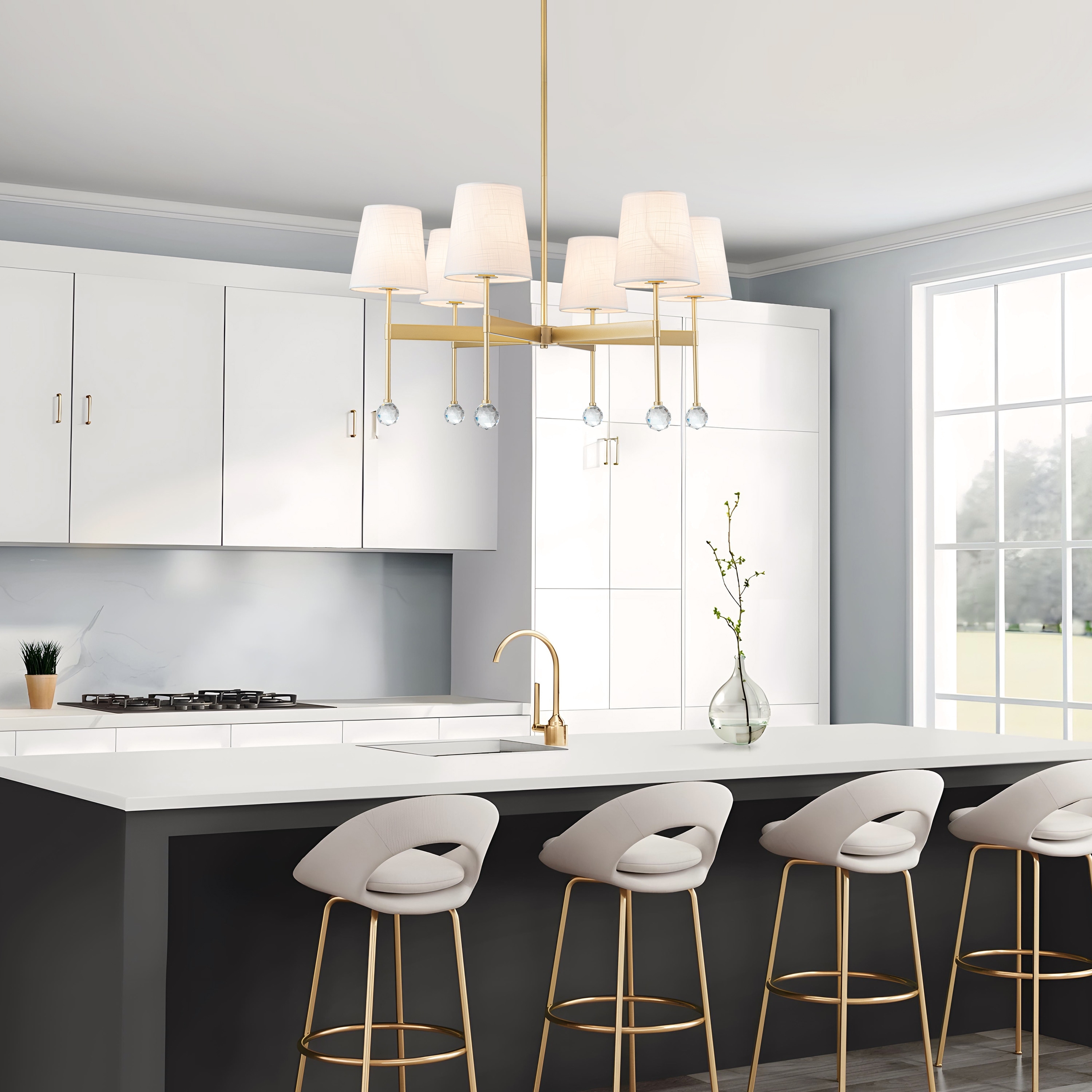 ⭐Sky⭐★ Starsky 6 - Light Dimmable Classic / Traditional Chandelier With