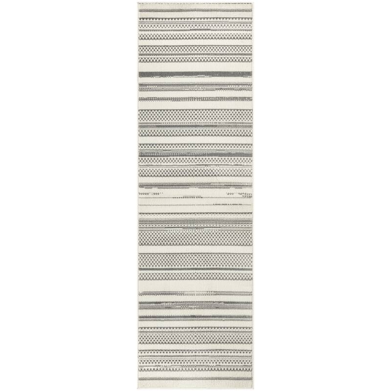 Power Loomed Distressed Traditional Area Rug - 90' X '27' X '0.5