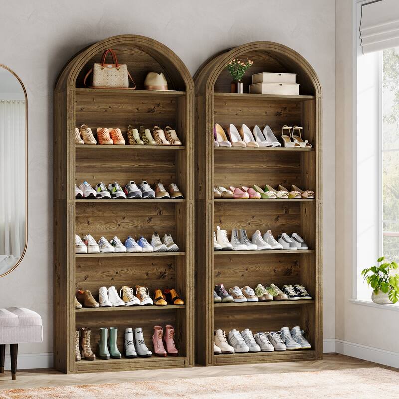 Tall Shoe Storage Cabinet for Entryway