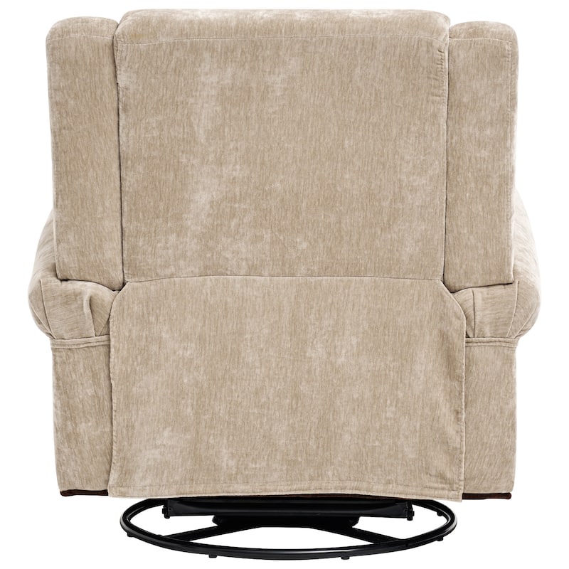 Christopher Knight Home - Nursery Recliner Modern Swivel Rocker Upholstered Recliner Chair with Dual Reclining Positions