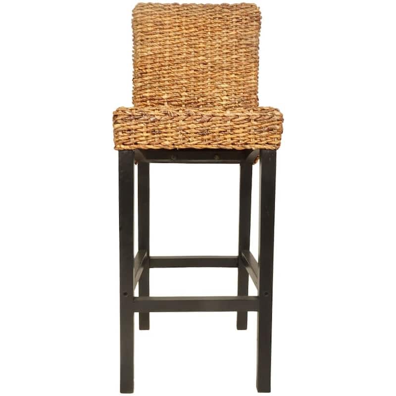 vidaXL Bar Stools 2 pcs Abaca - 17.7" x 17.3" x 43.7"