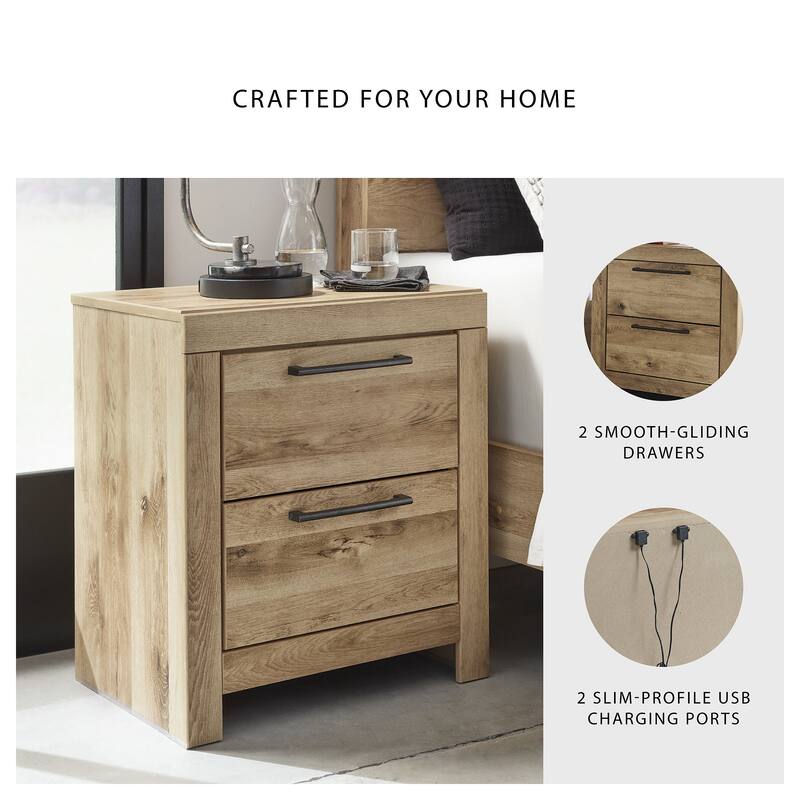 Signature Design by Ashley Hyanna 2 Drawer Night Stand