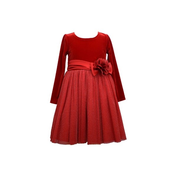 bonnie jean metallic ombre dress