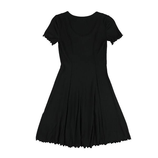bar iii fit & flare dress bar III Womens Fit & Flare A-line Dress, Black, 12