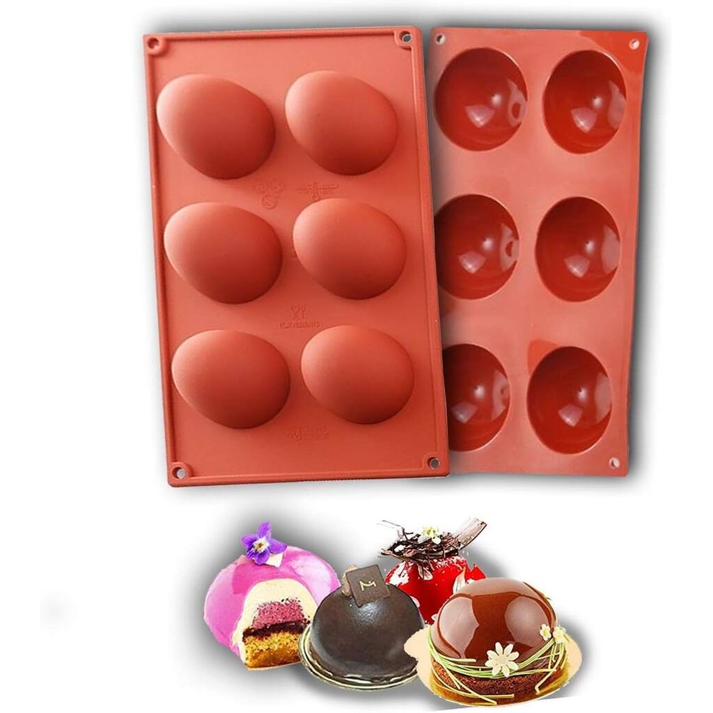 3Pcs Round Silicone Chocolate Bomb Molds